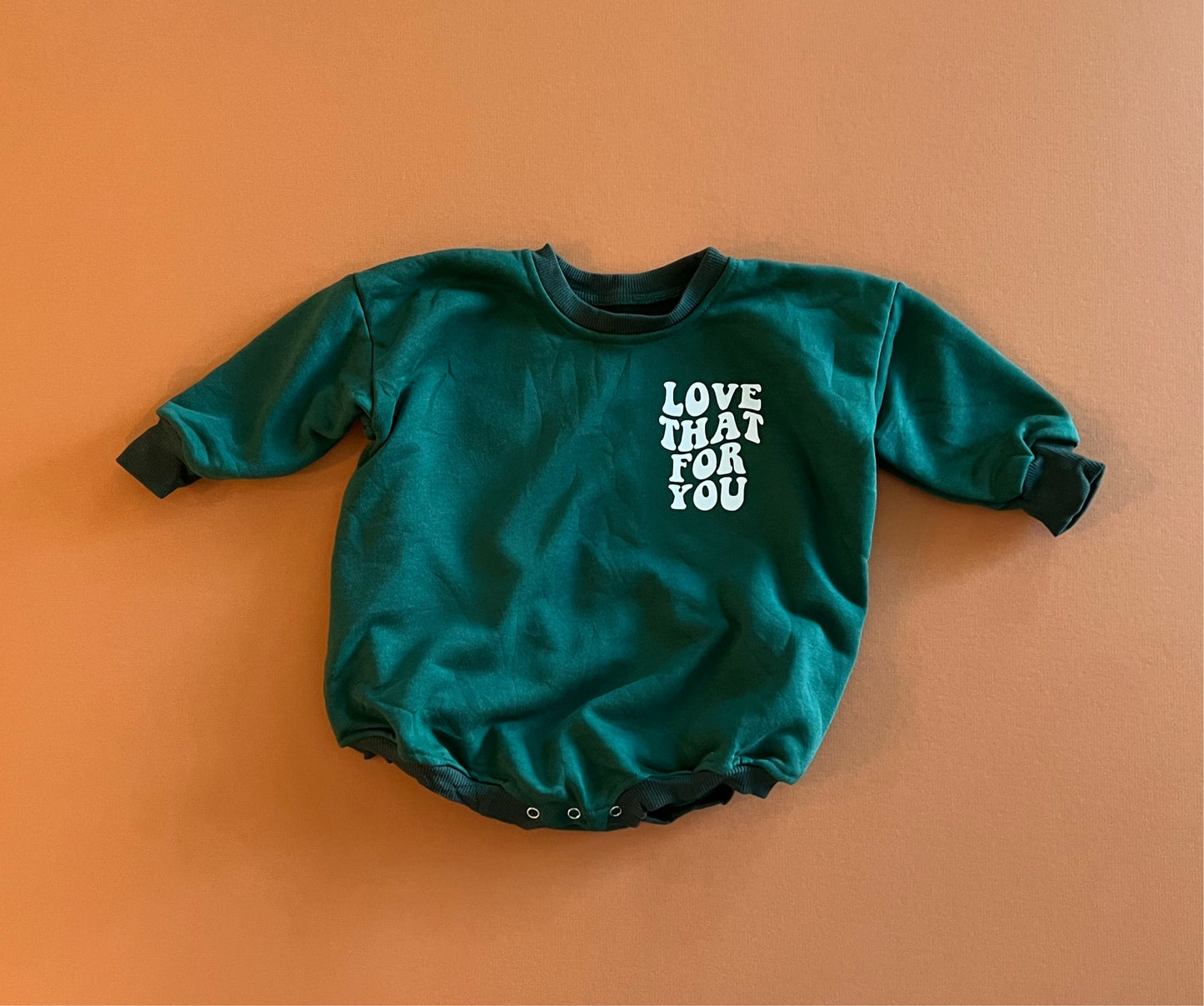 Love that for you  | Oversized Sweatshirt Rompers