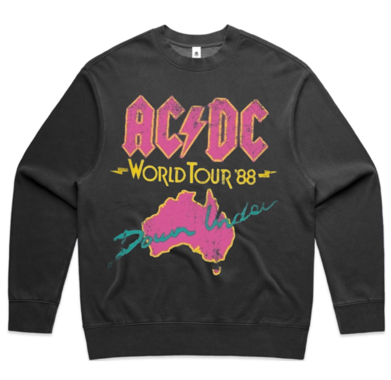 AC/DC World Tour Down Under Oversized Crewneck